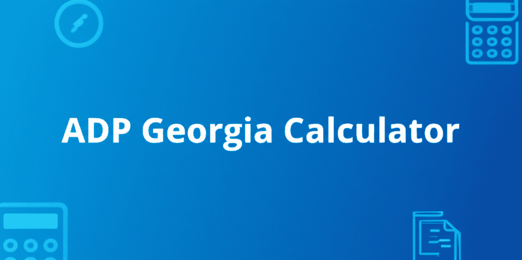 ADP Georgia Calculator screenshot