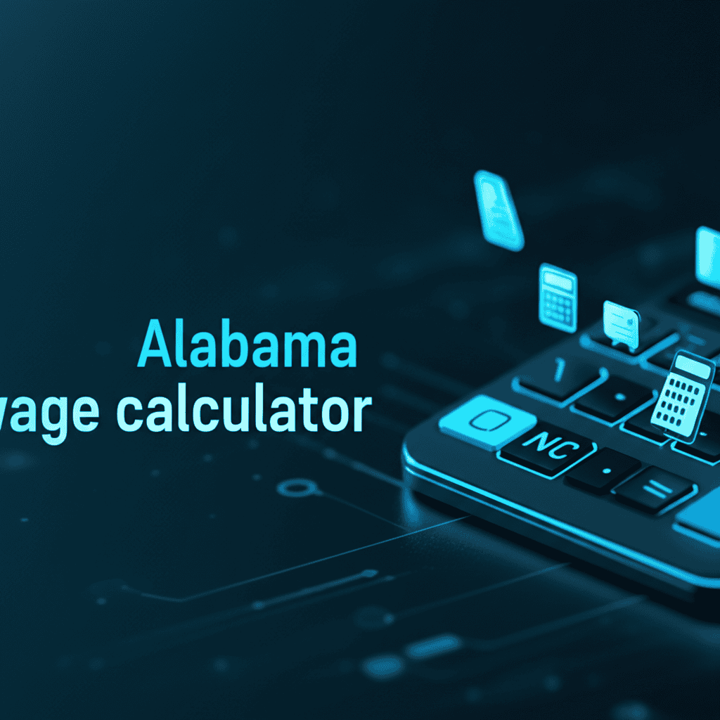 Alabama Wage Calculator illustration showing financial breakdown