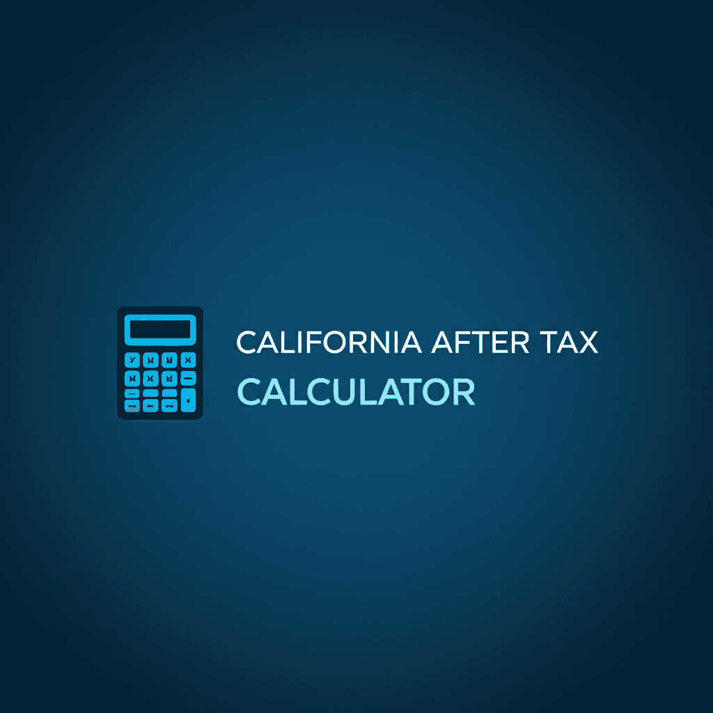 California after tax calculator graphic showing net pay