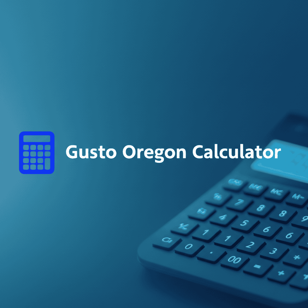 Gusto Oregon calculator banner
