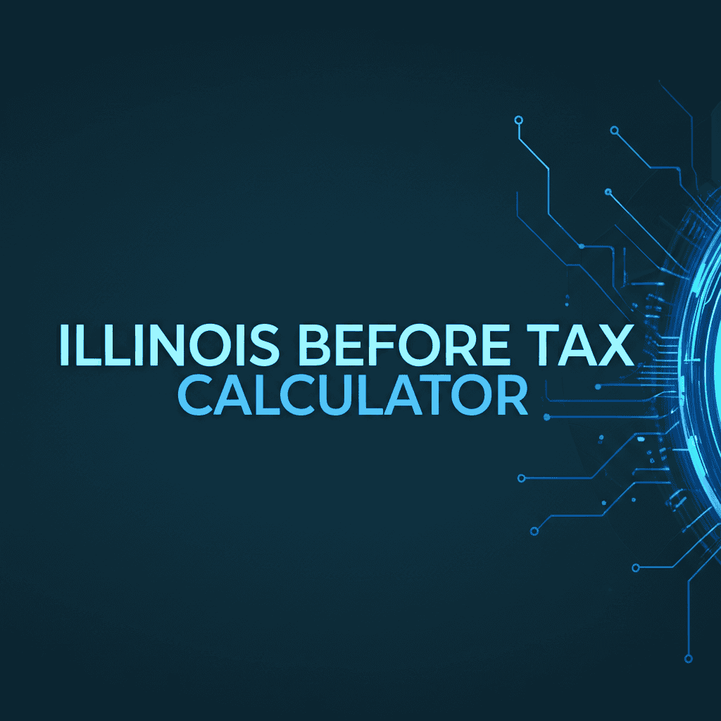 Illinois before tax calculator user interface