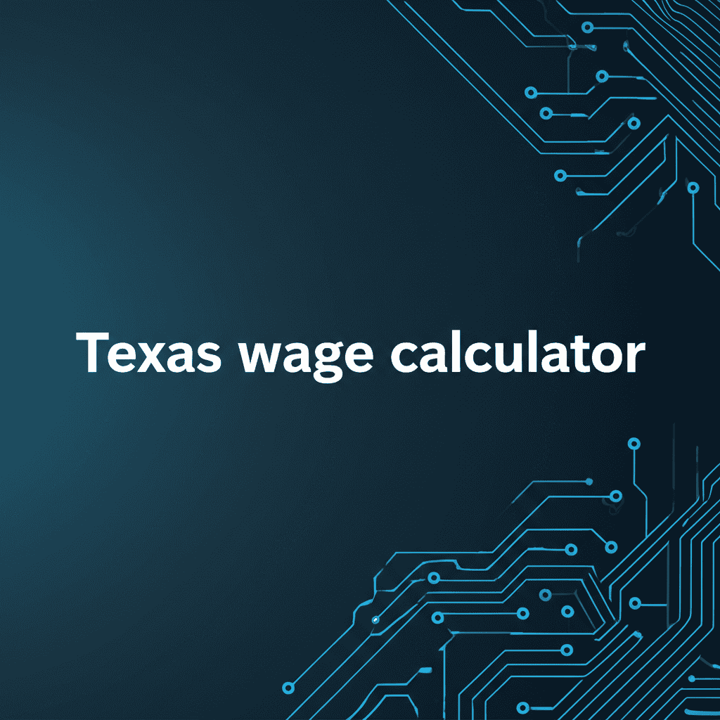 Texas Wage Calculator estimating net pay